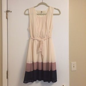 Cream, Coffee, and Navy Sundress from ModCloth