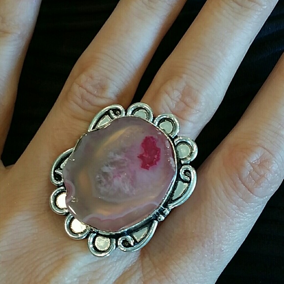 NEW Druzy Agate Ring - Picture 3 of 3