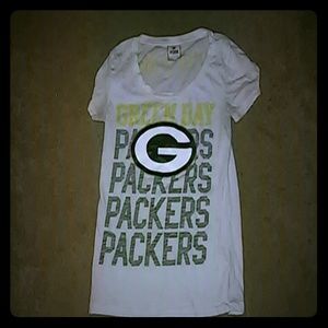 Victoria's secret pink green bay packers t shirt