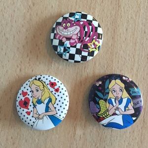 Alice in Wonderland Pin Trio