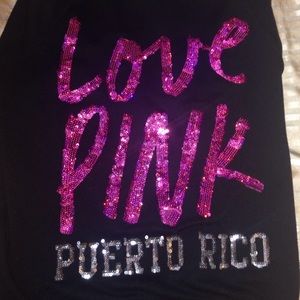 VS/Pink sequin zip-up 💞