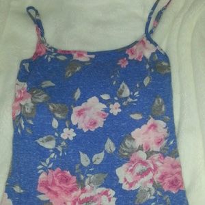 Blue Floral Camisole