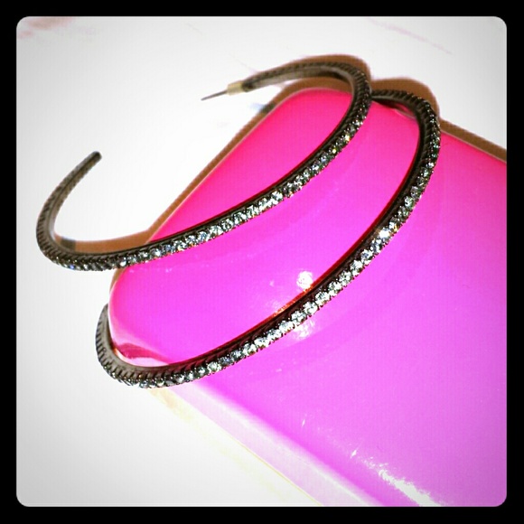 *2 FOR $20* Express Hoop Earrings, w/ Rhinestones