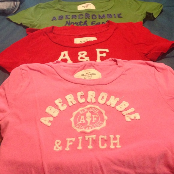 3 Abercrombie & Fitch t-shirts.good condition.