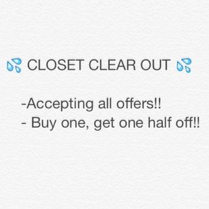 👅 CLOSET CLEAR OUT 👅