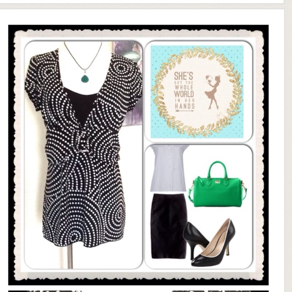 Cute Top with Faux Cami and Belt