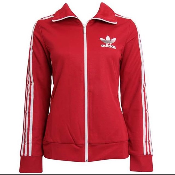 Adidas Red Ladies Jacket