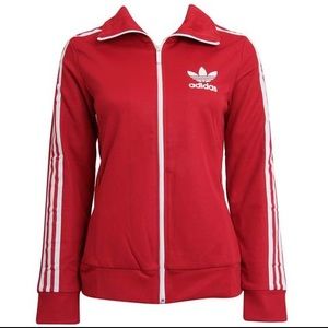 Adidas Red Ladies Jacket