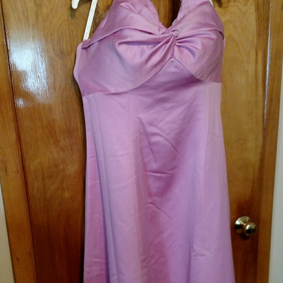 Pink Beaded Halter Formal - Picture 3 of 3