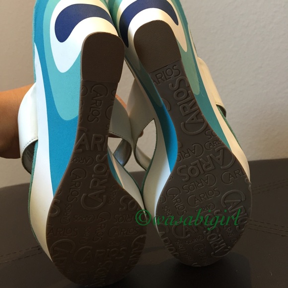 🚫SOLD IN BUNDLE🚫NEW Carlos Santana Wedge Sandals - Picture 4 of 4