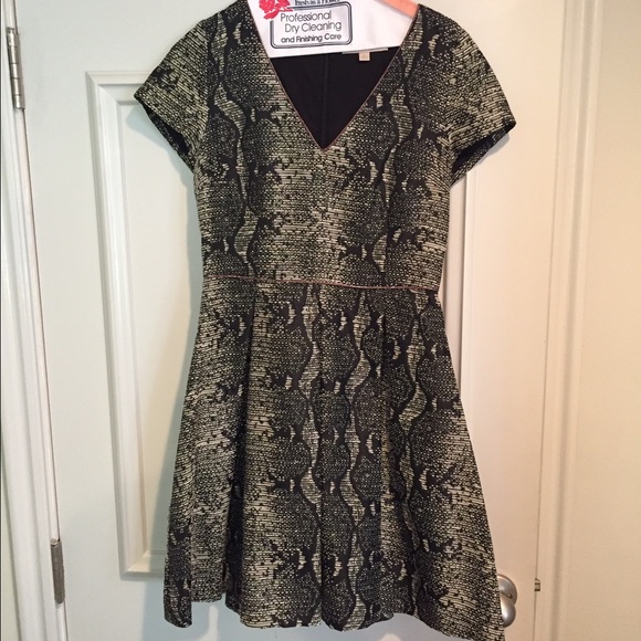 Banana Republic snakeskin pattern mini dress