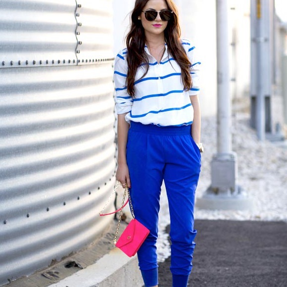 Never worn Wayf blue joggers