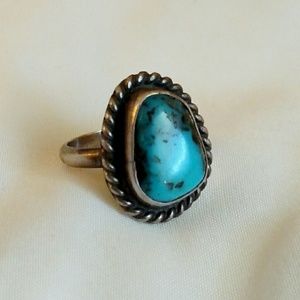 Turquoise cocktail ring