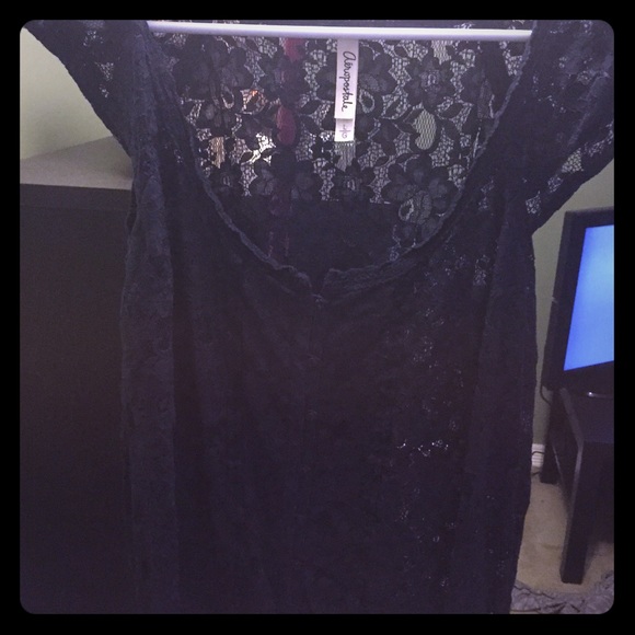 Dark blue laced shirt
