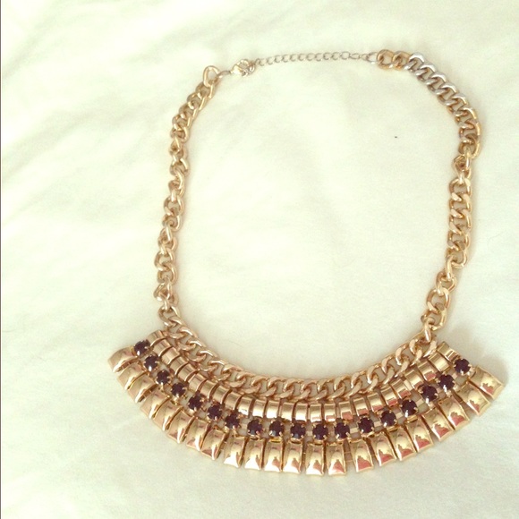 Gold and black Forever 21 necklace