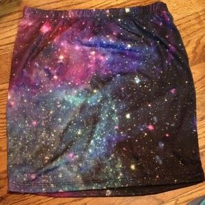 Galaxy pencil skirt