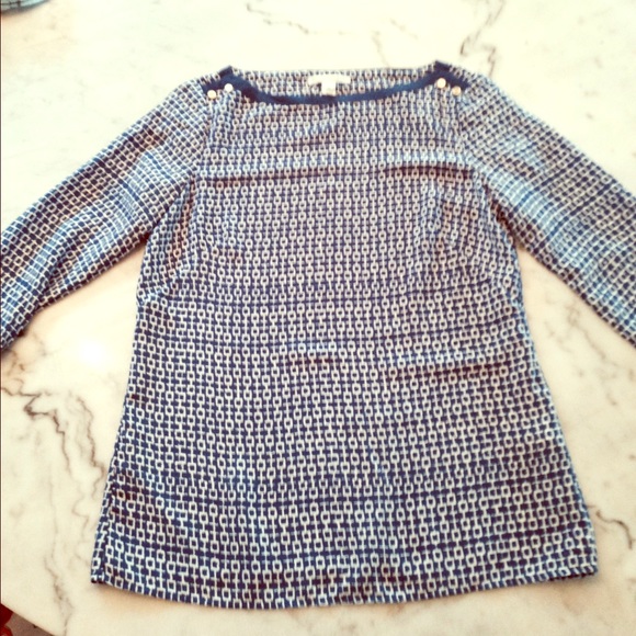 Banana Republic Silk Printed Blouse