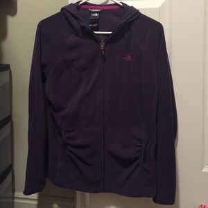 The North Face fleece hooded jacket