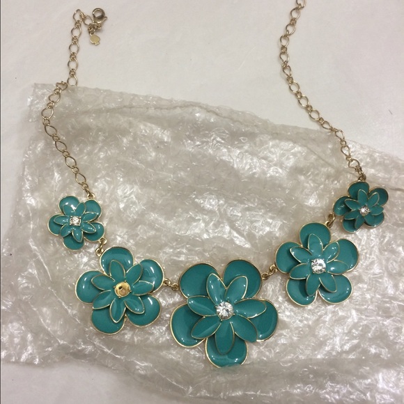 Teal necklace