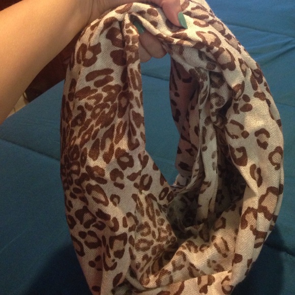 Cheetah infinity scarf.