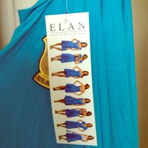 Bright blue convertible dress