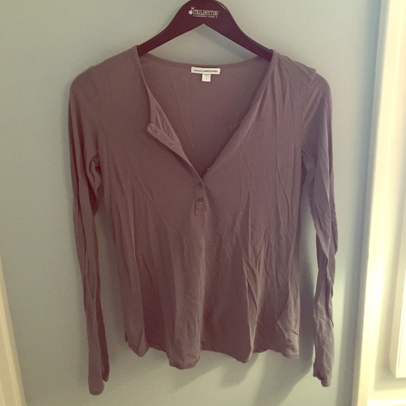 NWOT JAMES PERSE Long Sleeved Henley Top