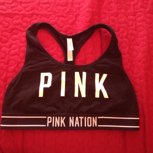 NWOT Black PINK bra top sports bra