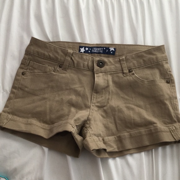 Khaki Colored Denim Shorts ~ NEVER WORN