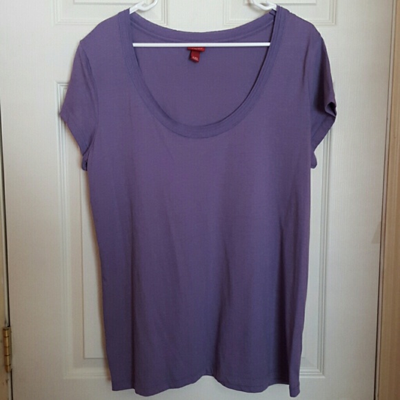 Lilac tee boatneck by Merona