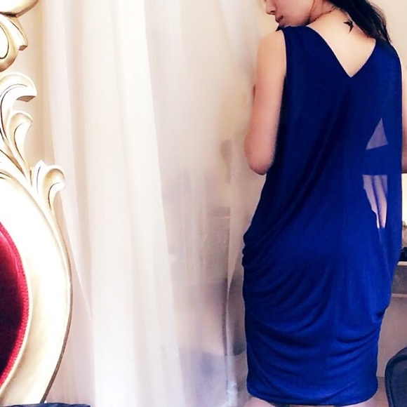 VERSACE 🔱drape-back coccoon cocktail dress