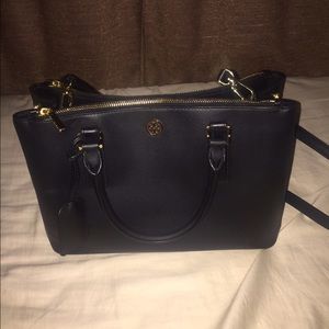 Authentic Tory burch mini double zip tote