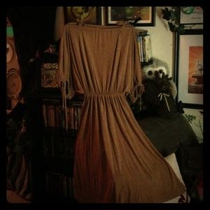 Vintage tan dress