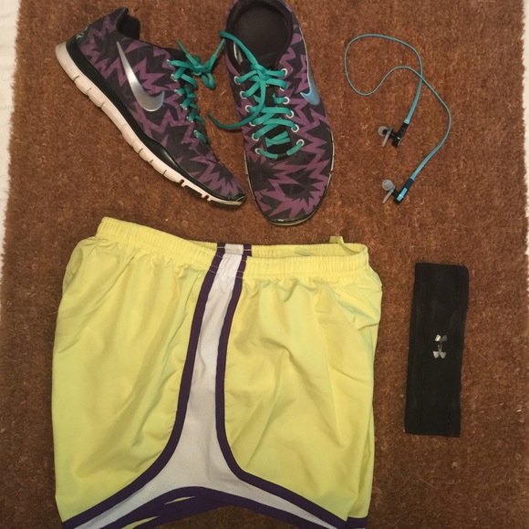 Yellow Nike shorts