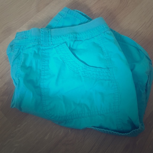 Teal shorts