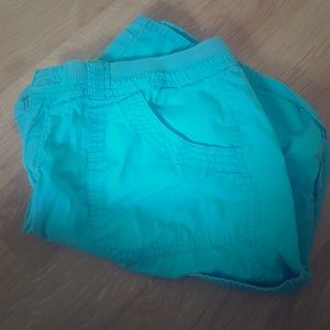 Teal shorts
