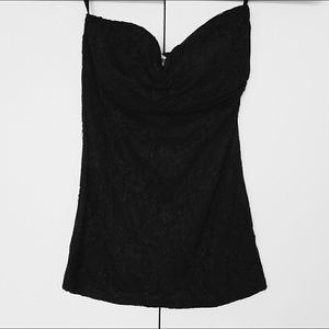 Black Lace Tube Top