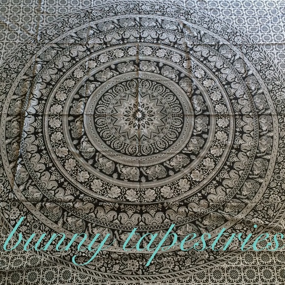Tapestry - Elephant Mandala Large - Picture 3 of 4