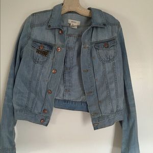Denim jacket from H&M. Added studs on right pocket