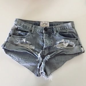 One Teaspoon Bandit Jean Shorts