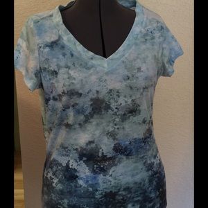 Cold water creek multi colored top