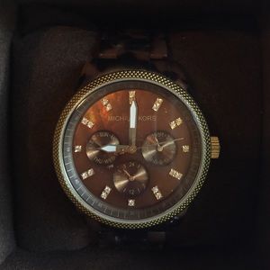 Michael Kors Brown Tortoise Watch WITH TAGS