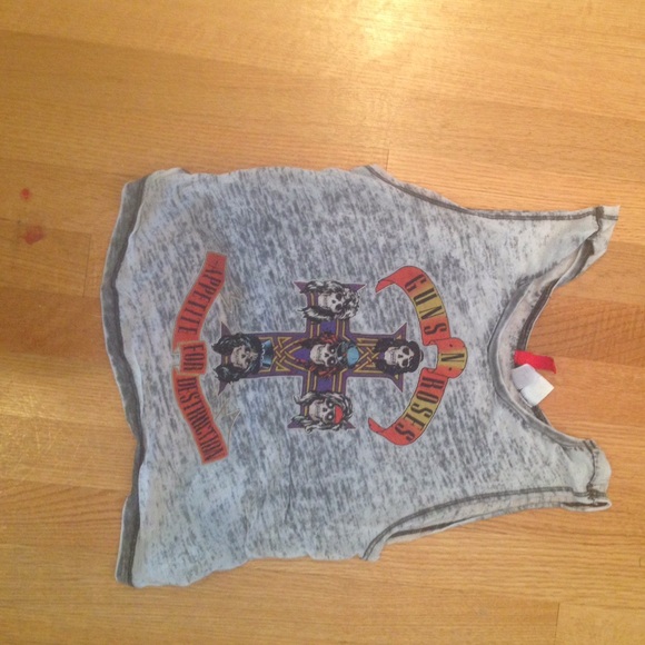 H&M Guns and Roses Crop Top