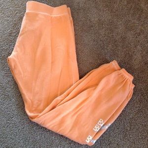 Pink cuff sweatpants