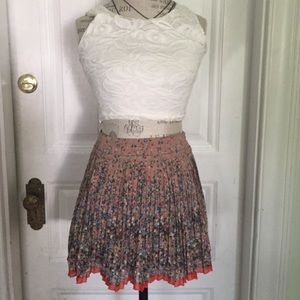Floral flowy skirt