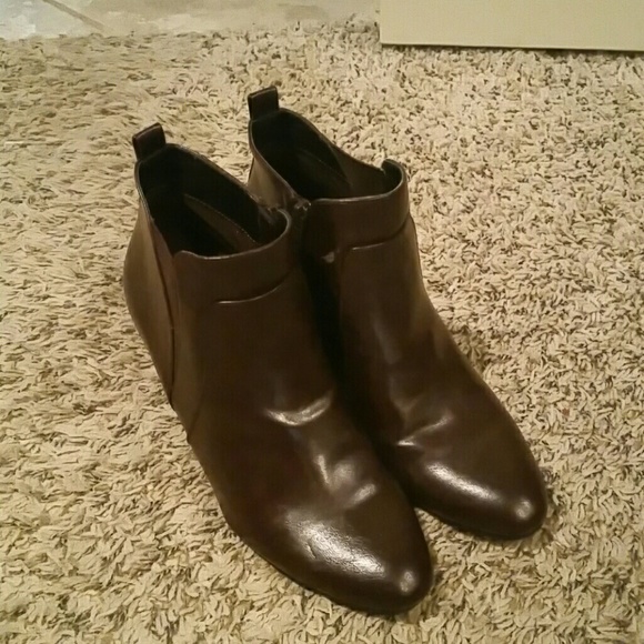 Chocolate colored booties