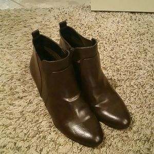 Chocolate colored booties