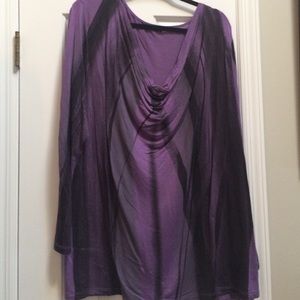 Vanilla Sugar 3x Violet/black long-sleeve top
