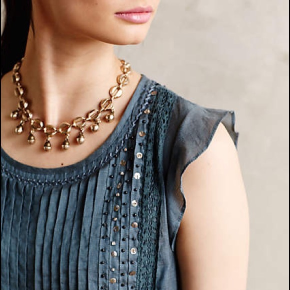 5xHP✨ Anthropologie Marit Dress in Slate Blue - Picture 2 of 4