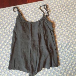 Open back grey tank