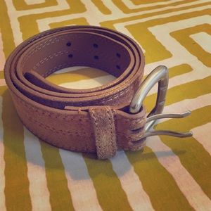 Leather belt